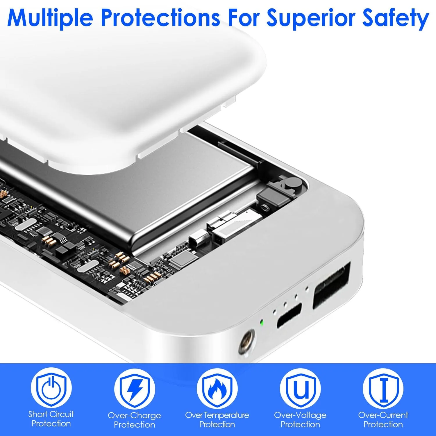 10000mAh Portable Charger Battery Pack for Heated Blanket Vest Jacket