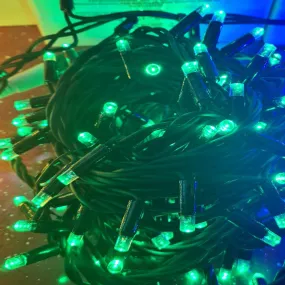 140 Christmas Lights - Green - 12 Metres