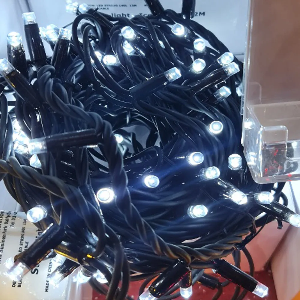 140 Ice White Christmas lights