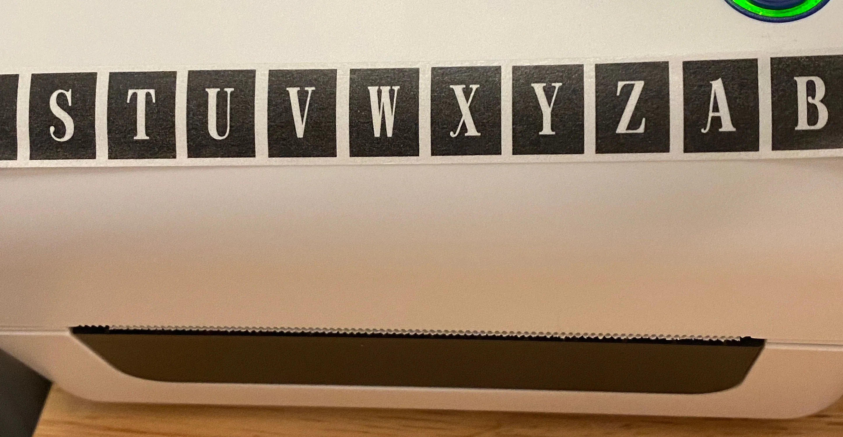 24" Washi Tape Card of Blocked Alphabet Washi Tape