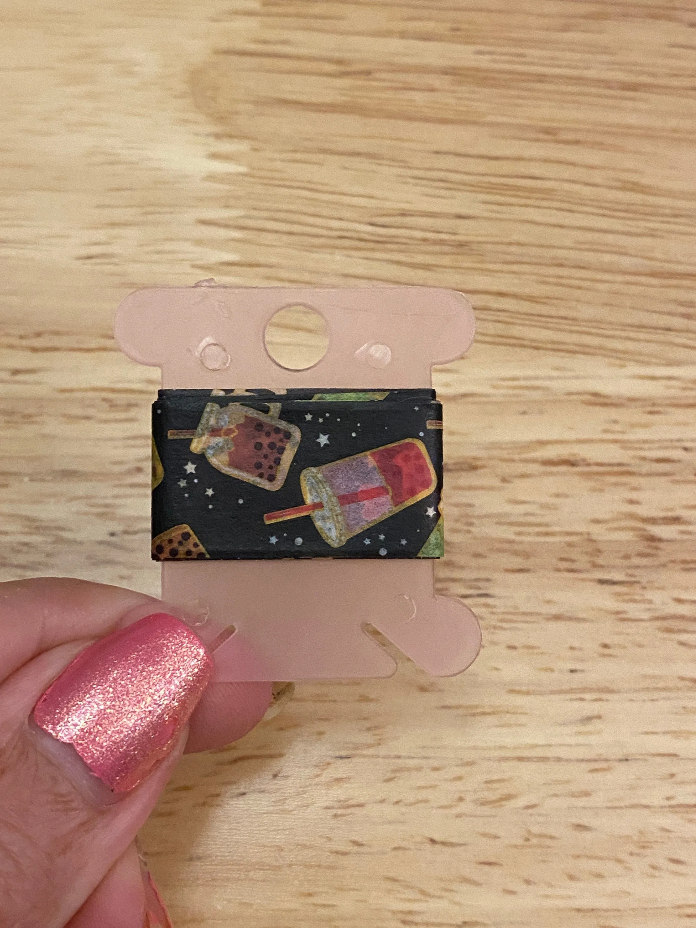 24" Washi Tape Card of Dark Boba Iced Tea Washi Tape