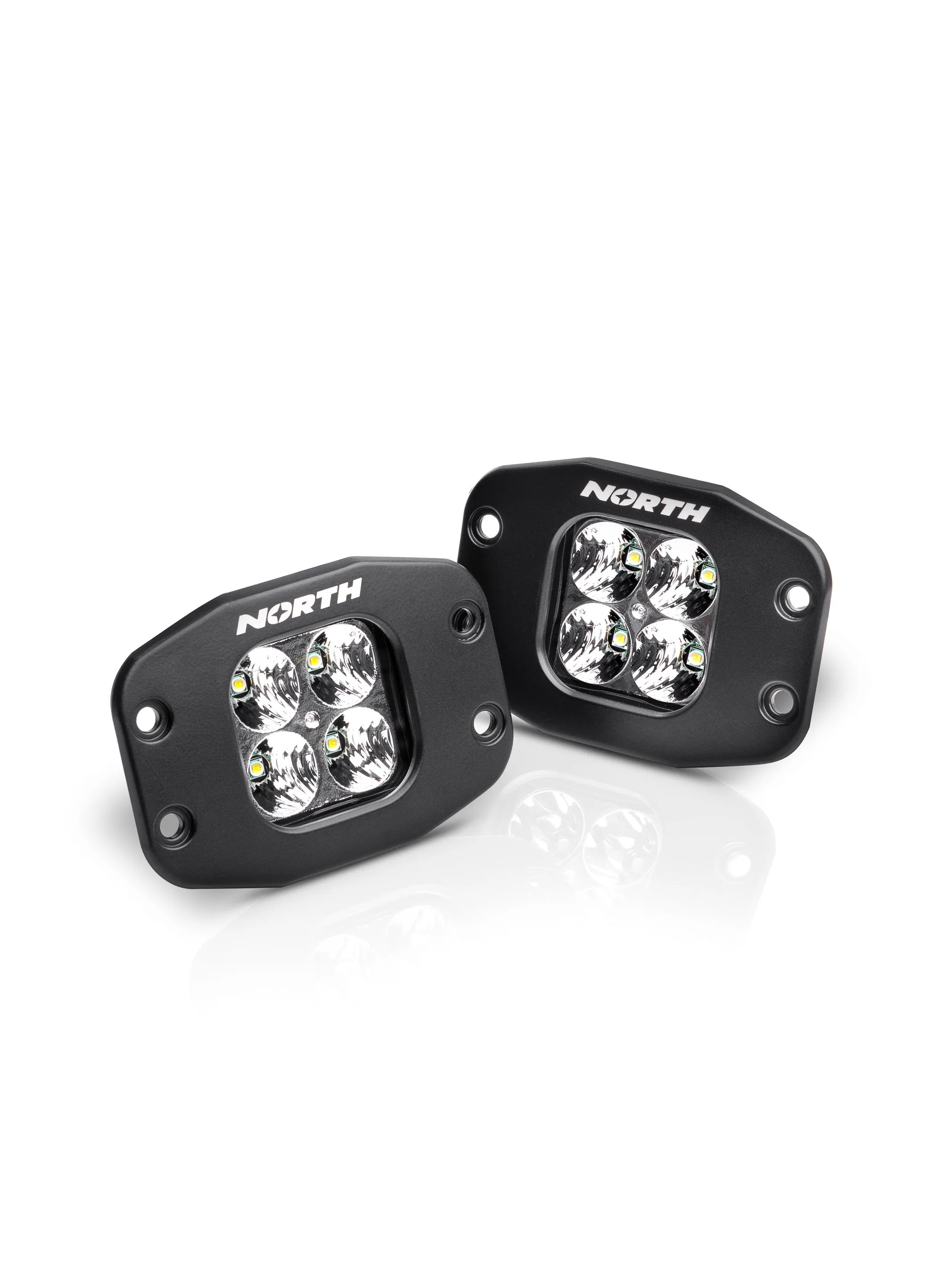 2" LED Flush-Mount Pod Light - Pair