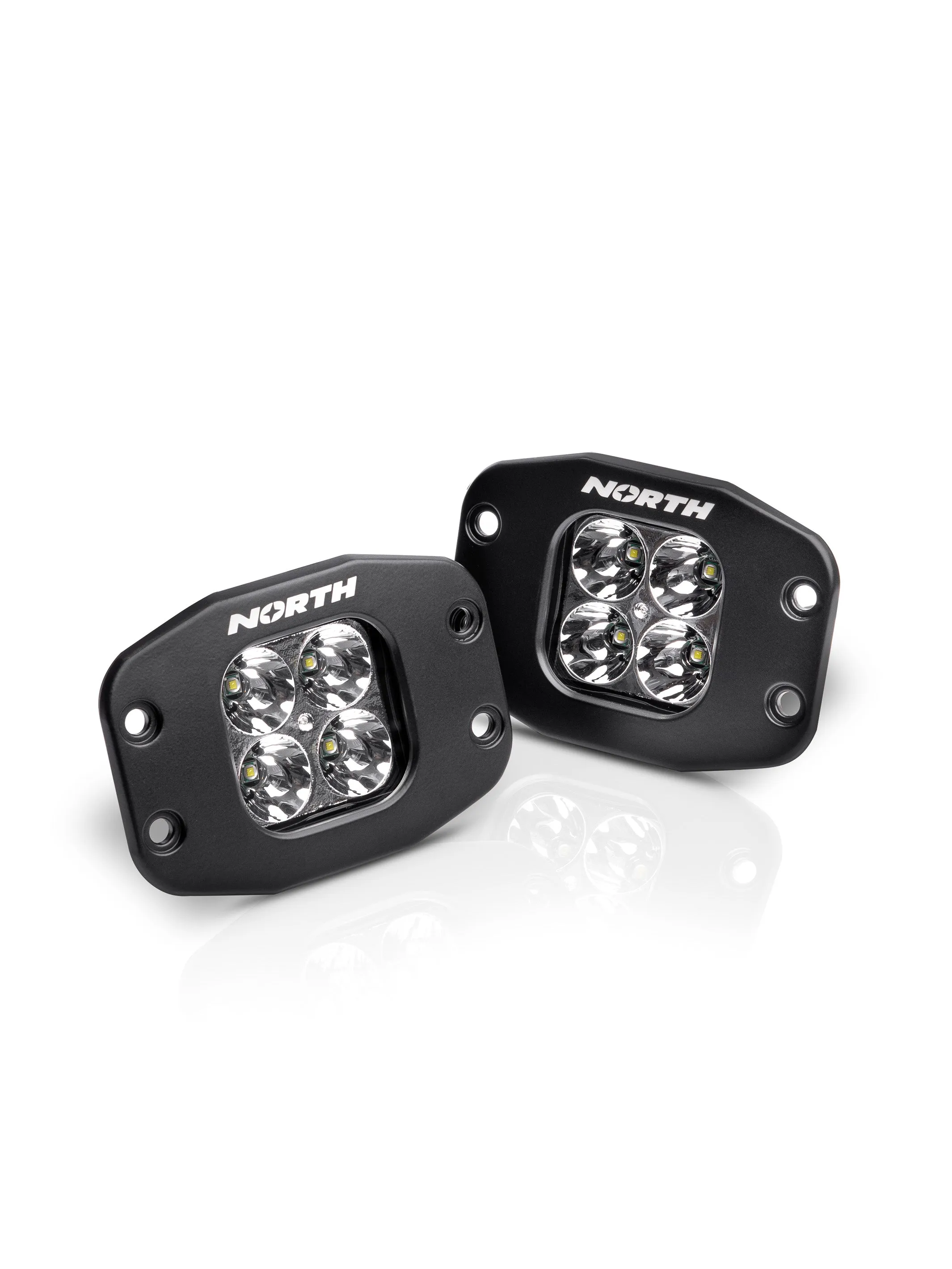 2" LED Flush-Mount Pod Light - Pair