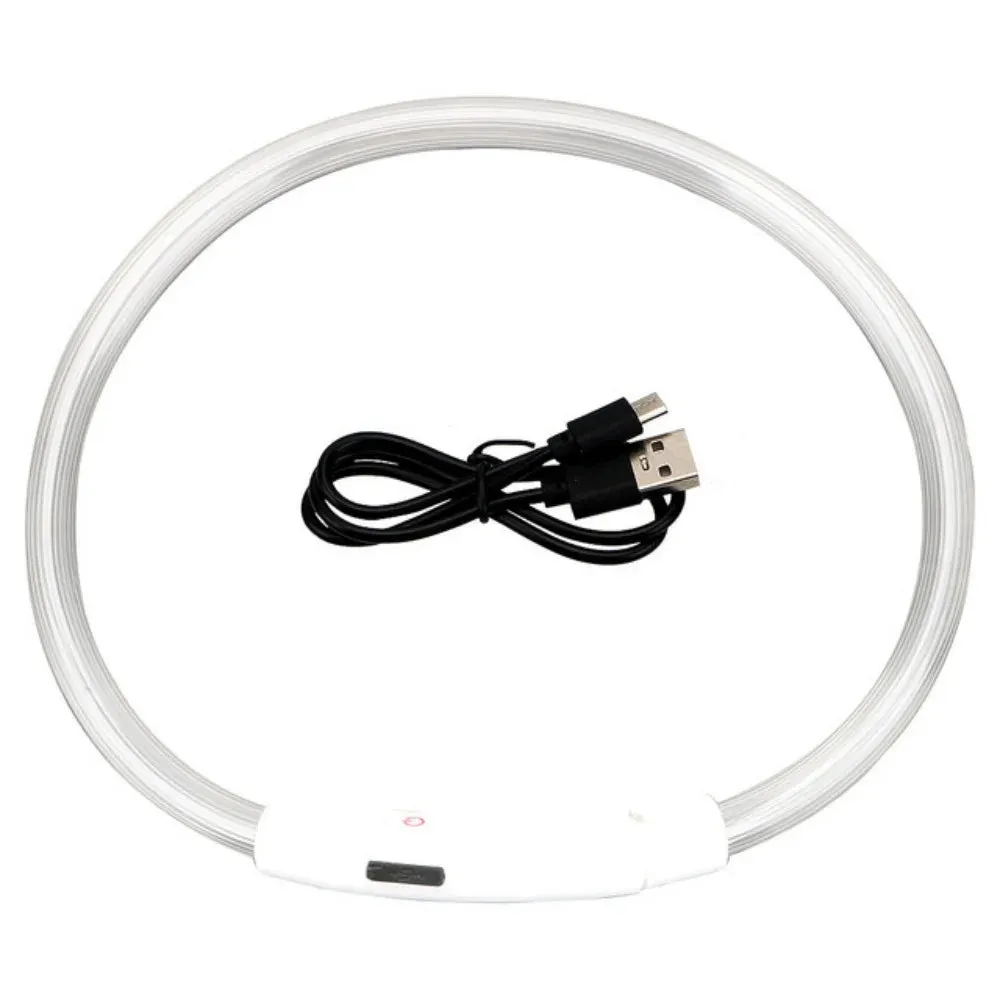 3 Modes Light Up Dog Collars Rechargeable LED Dog Collar for Small to Large Dogs Pet Collar Loss Prevention Dog Collar