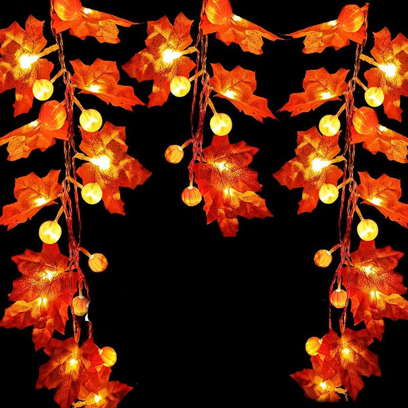 3M 20 LEDs Pumpkin String Lights