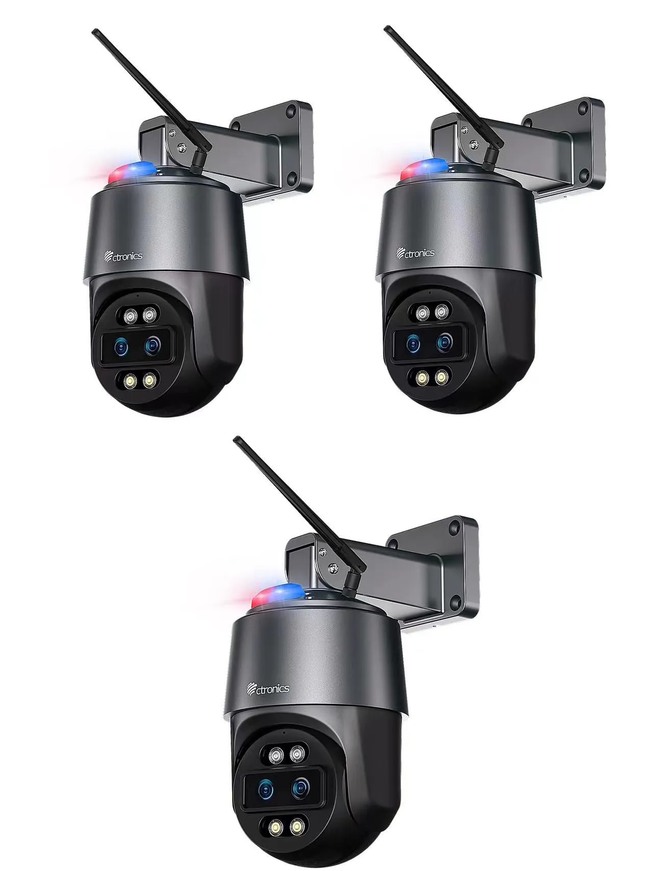 4K 16MP 8MP 8MP 360 Dual Lens Wifi Outdoor Security Camera 10x Auto Zoom-4K IMX415