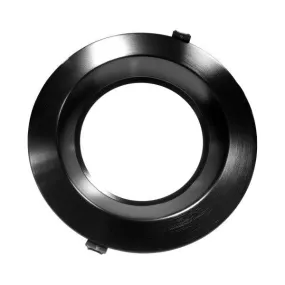 8 inch Recessed Commercial LED Downlight, Direct to Ceiling Kit, Black, 2700K