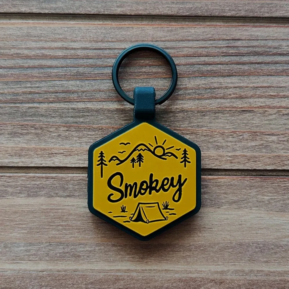 Adventure Is Calling Silicone Dog ID Tag