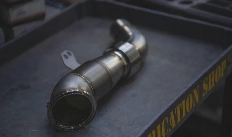 AMS Performance MKV A90 2020  Toyota Supra Street Downpipe w/ EPA-verified Ultra High Flow GESI Catalytic Converter