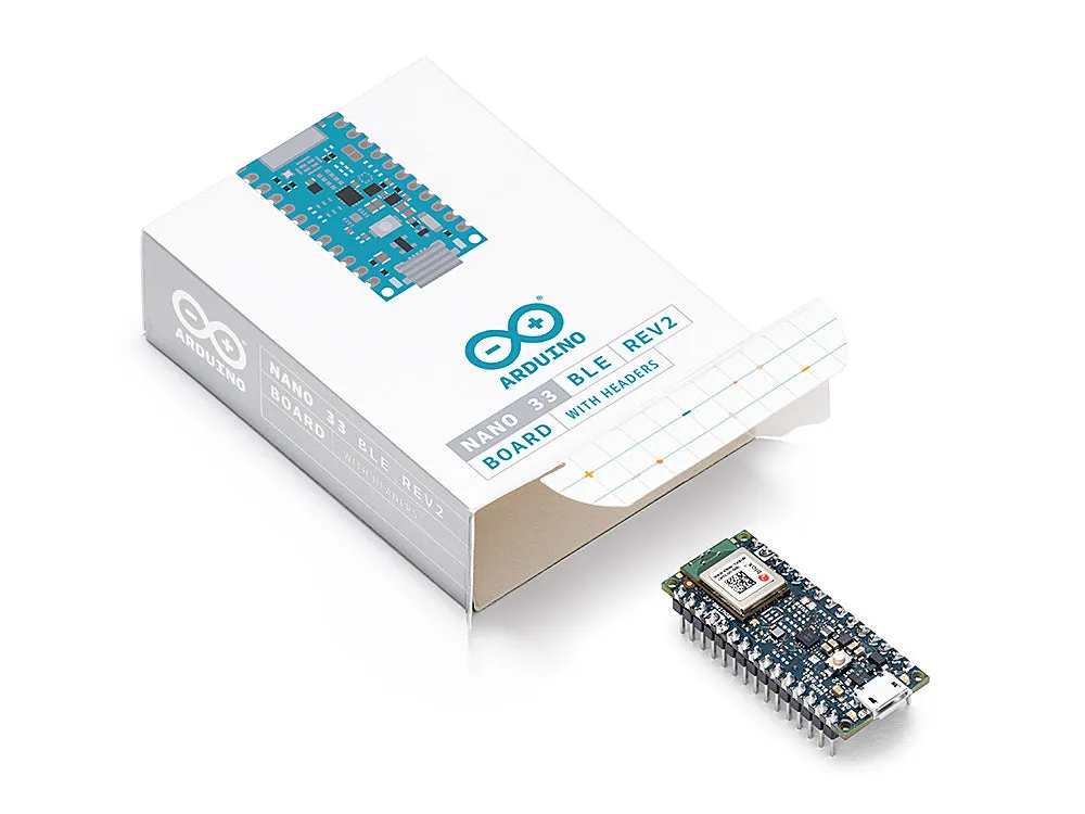 Arduino Nano 33 BLE Rev2 with headers