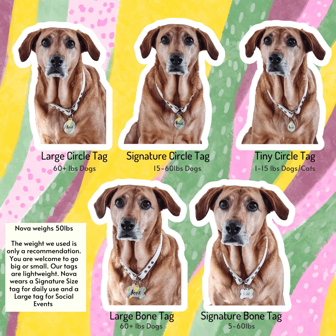Backyard Garden Circle Pet Tag