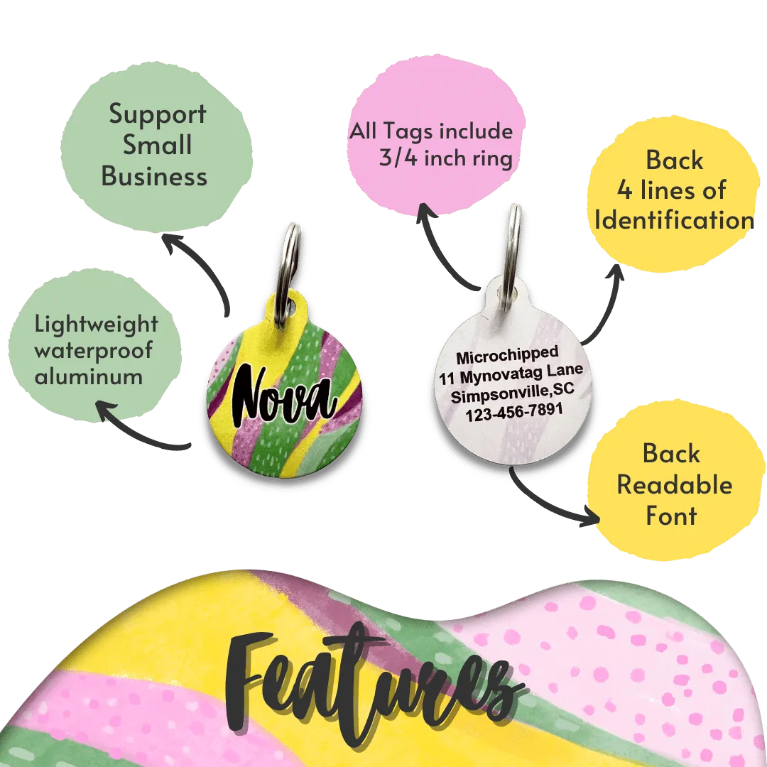 Backyard Garden Circle Pet Tag