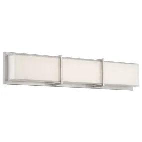 Bahn LED Bathroom Vanity in Brushed Nickel