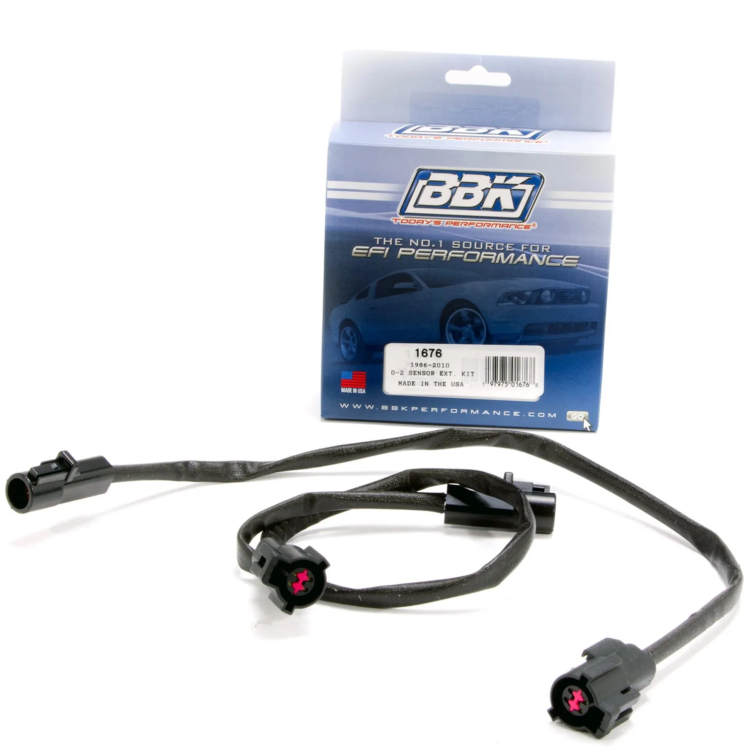BBK Performance Parts 1676 1986-2010 FORD BBK O2 SENSOR EXTENSION HARNESSES FRONT OR REAR (PAIR)