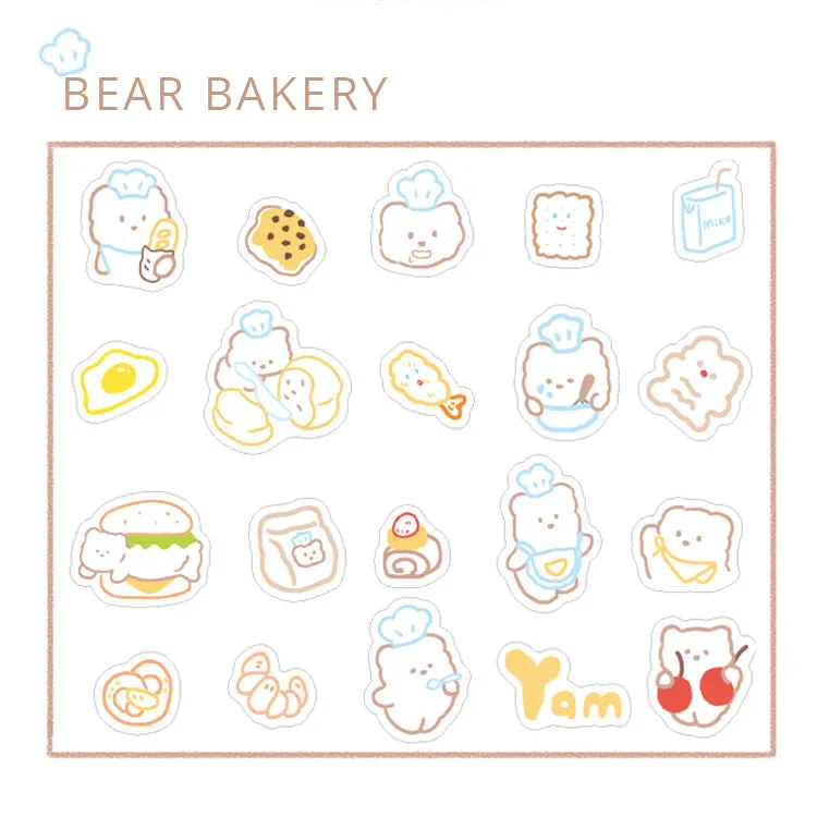 Bear Bakery Sticker Pack