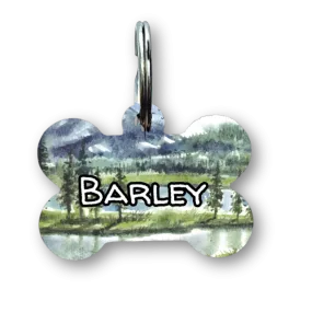 Beyond The Trees Bone Dog Tag