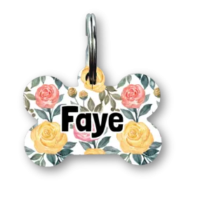 Blooming Bone Dog Tag