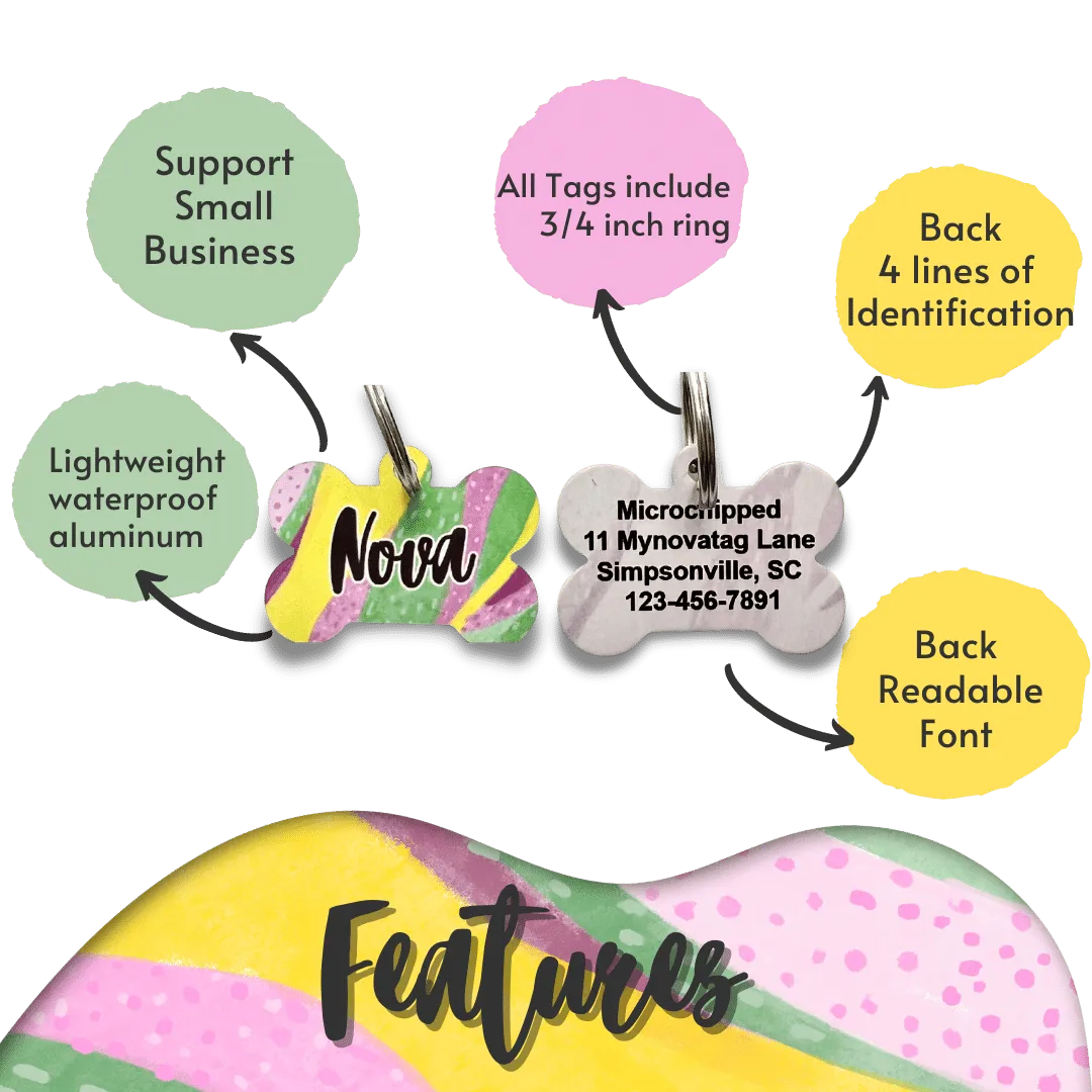 Blooming Bone Dog Tag