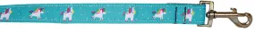Blue Unicorn Nylon Pet Leash 1in By 6ft