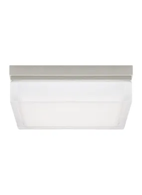 Boxie Large Flush Mount in Satin Nickel