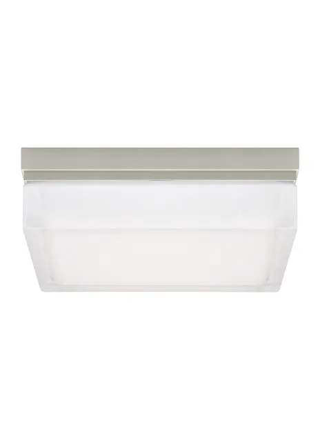Boxie Large Flush Mount in Satin Nickel