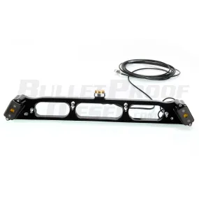 Bullet Proof Diesel - Third Brake Light Antenna Mount w/ Baja Designs Amber LEDs