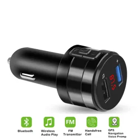 Car MP3 Player Bluetooth Hands-free FM Transmitter Music Player