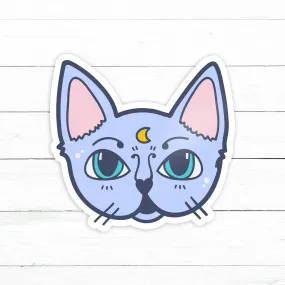 Cat Alien Sticker | Waterproof Vinyl Decal | 3in