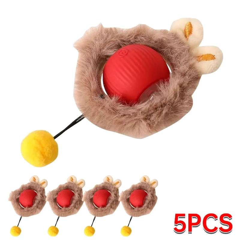 Cat Toy Ball Teasing Cat Rolling Ball Hair Pet Relieve Boredom Plush Teasing Cat Ball Cat Toys Pet Pet Toys Interactive Cat Toy