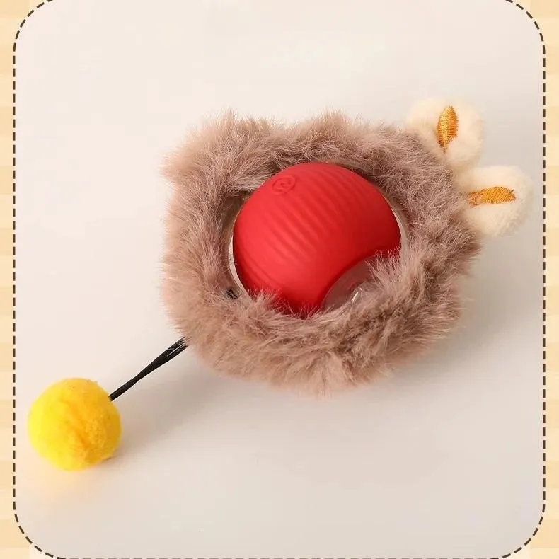 Cat Toy Ball Teasing Cat Rolling Ball Hair Pet Relieve Boredom Plush Teasing Cat Ball Cat Toys Pet Pet Toys Interactive Cat Toy