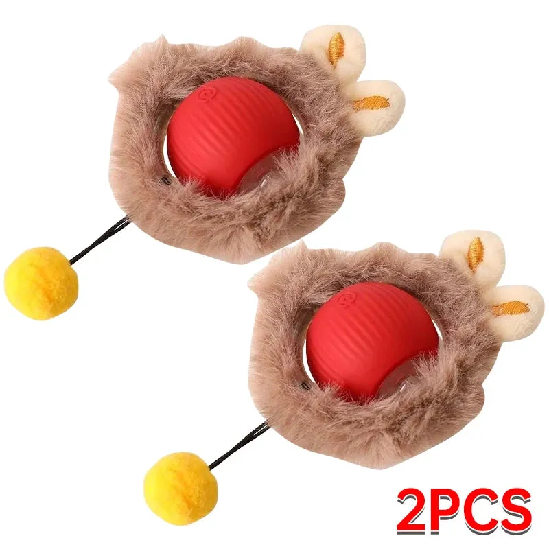 Cat Toy Ball Teasing Cat Rolling Ball Hair Pet Relieve Boredom Plush Teasing Cat Ball Cat Toys Pet Pet Toys Interactive Cat Toy