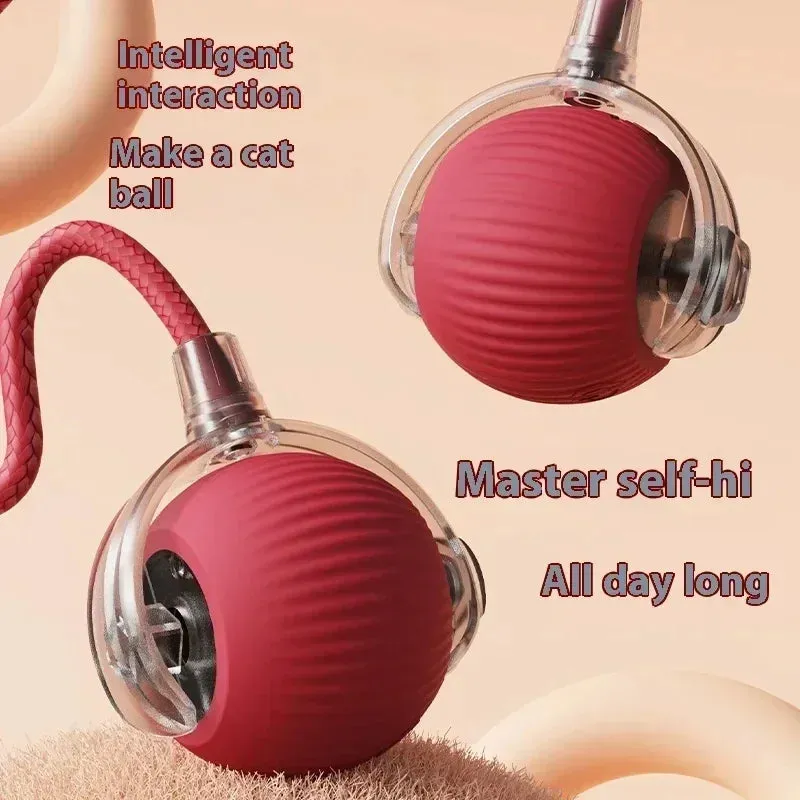 Cat Toy Ball Teasing Cat Rolling Ball Hair Pet Relieve Boredom Plush Teasing Cat Ball Cat Toys Pet Pet Toys Interactive Cat Toy