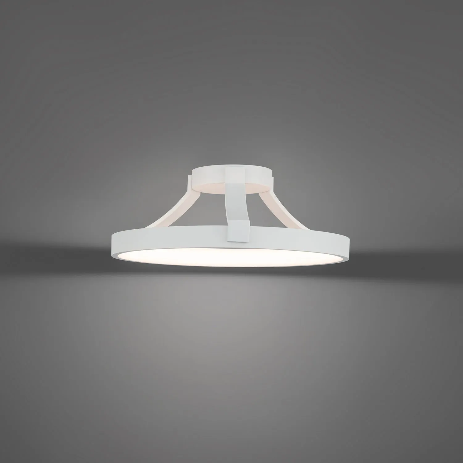 Chaucer LED Flush Mount in White
