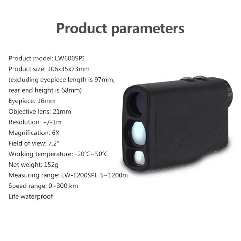 [CLEARANCE] Noyafa Laser Rangefinder Telescope for Golf and Hunting with HD 6x Optical Zoom & 1200m Precise Range - NF-LW1200SPI | Outdoor Sports & Hobby | Measuring Tools | Accessories | Gadget