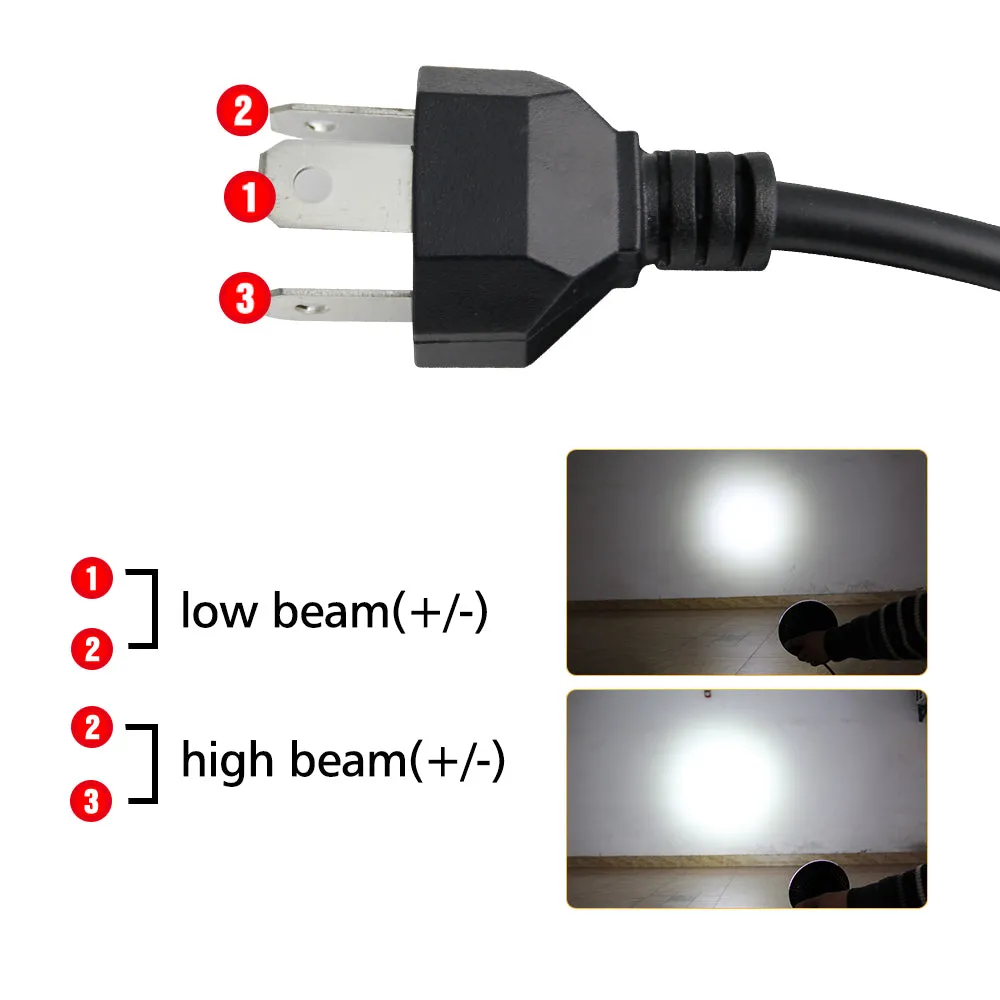 CO LIGHT 5.75 Inch Chrome Sealed Beam Motorcycle LED Headlight