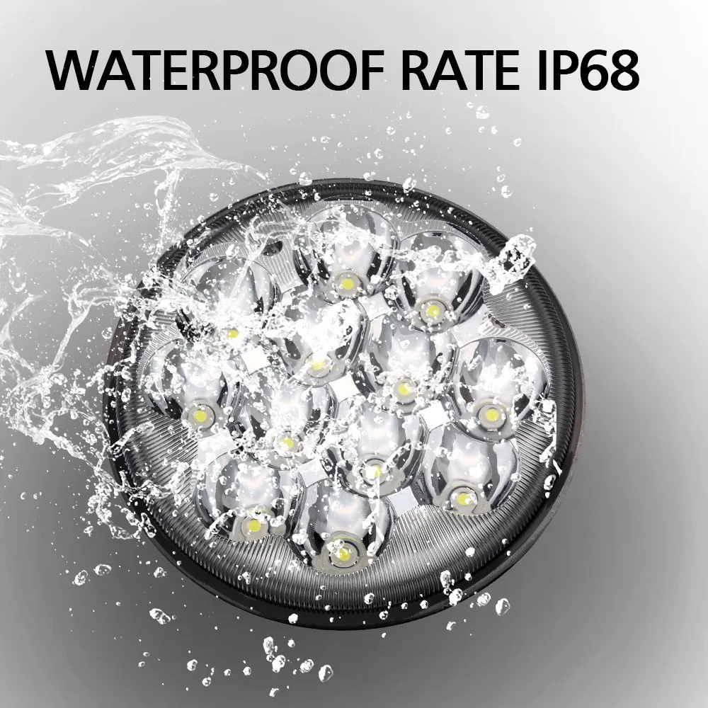CO LIGHT 5.75 Inch Chrome Sealed Beam Motorcycle LED Headlight