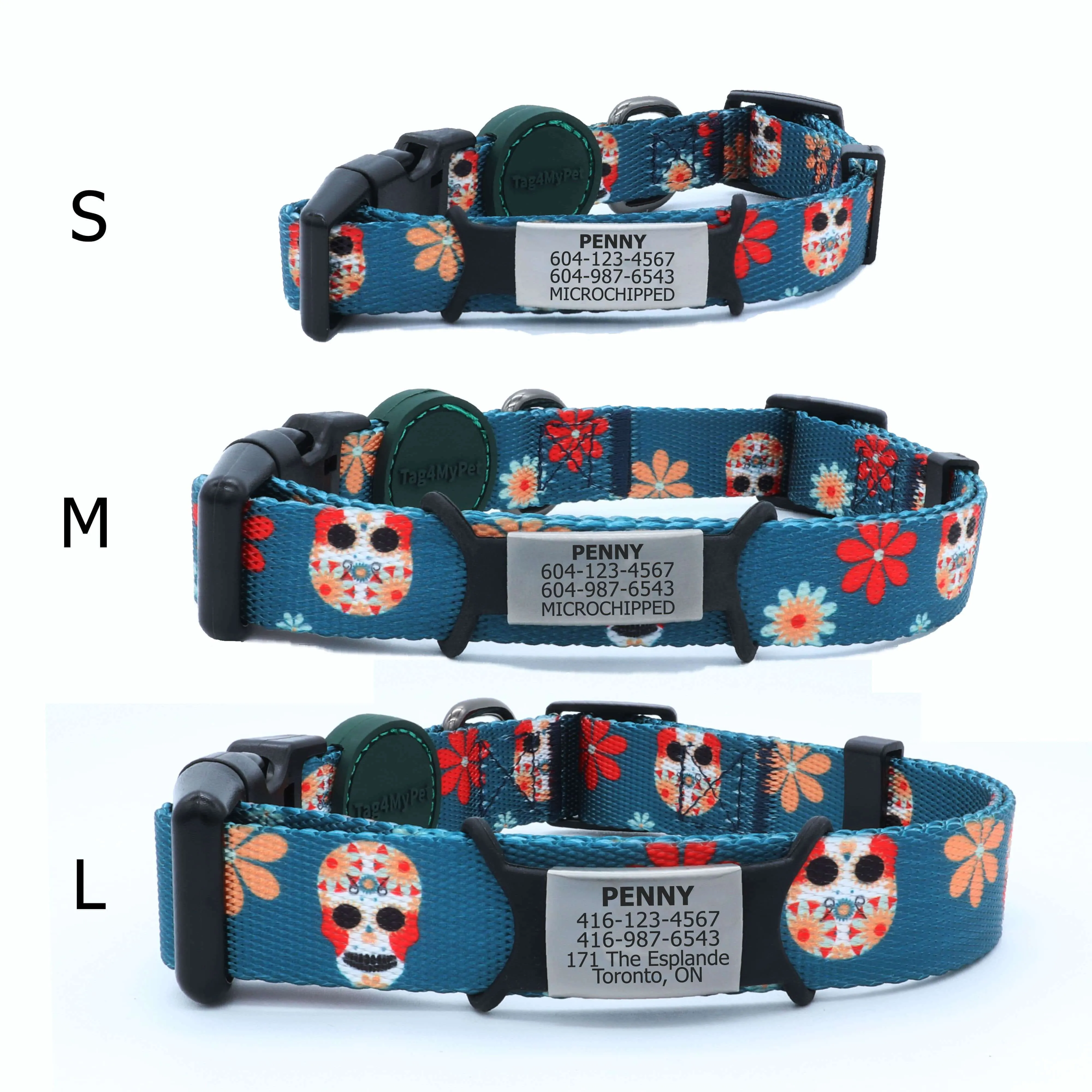 Custom Dog Collars  - Calavera