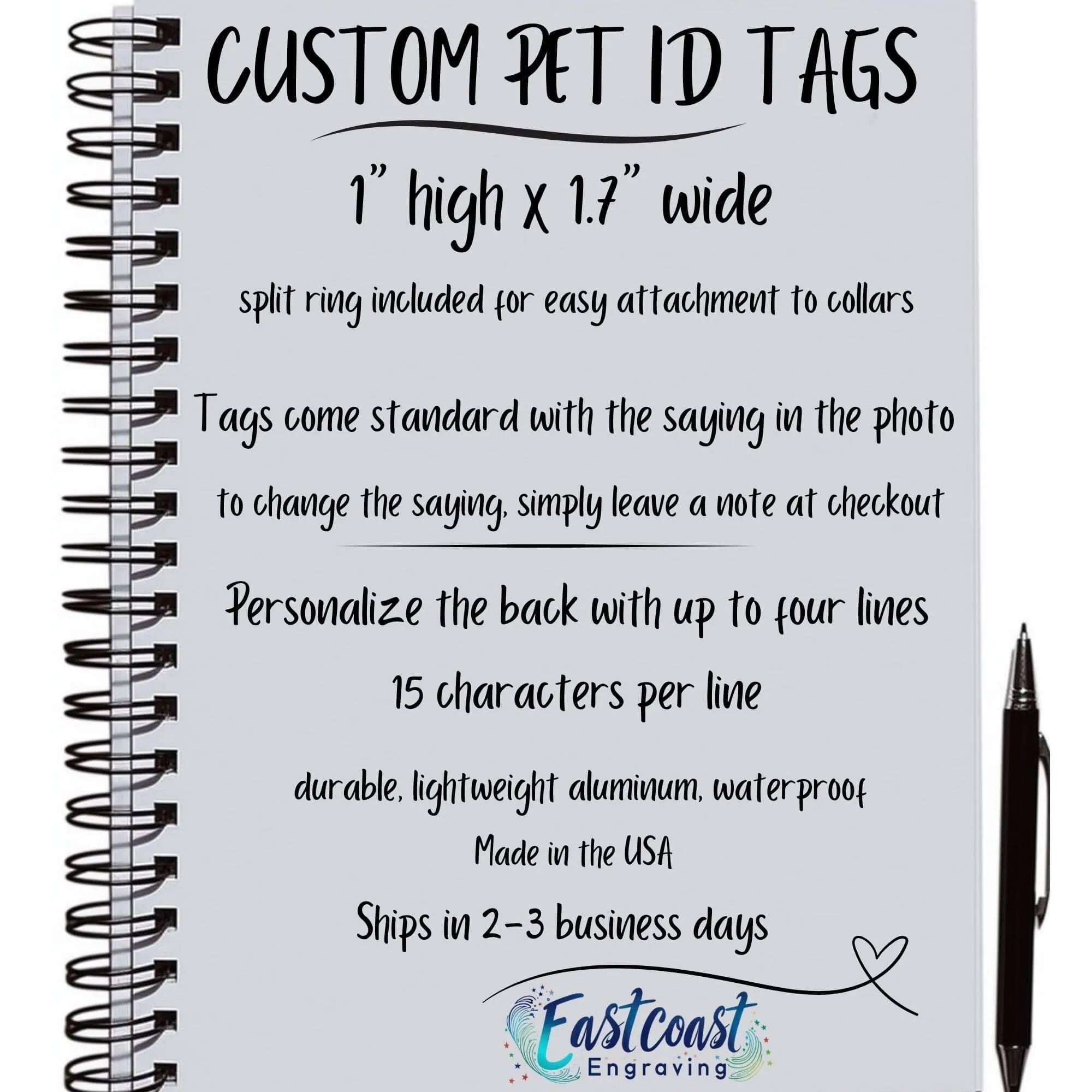 Custom Engraved Dog Tag – "Wiggle Butt" Funny Pet ID Tag | Personalized