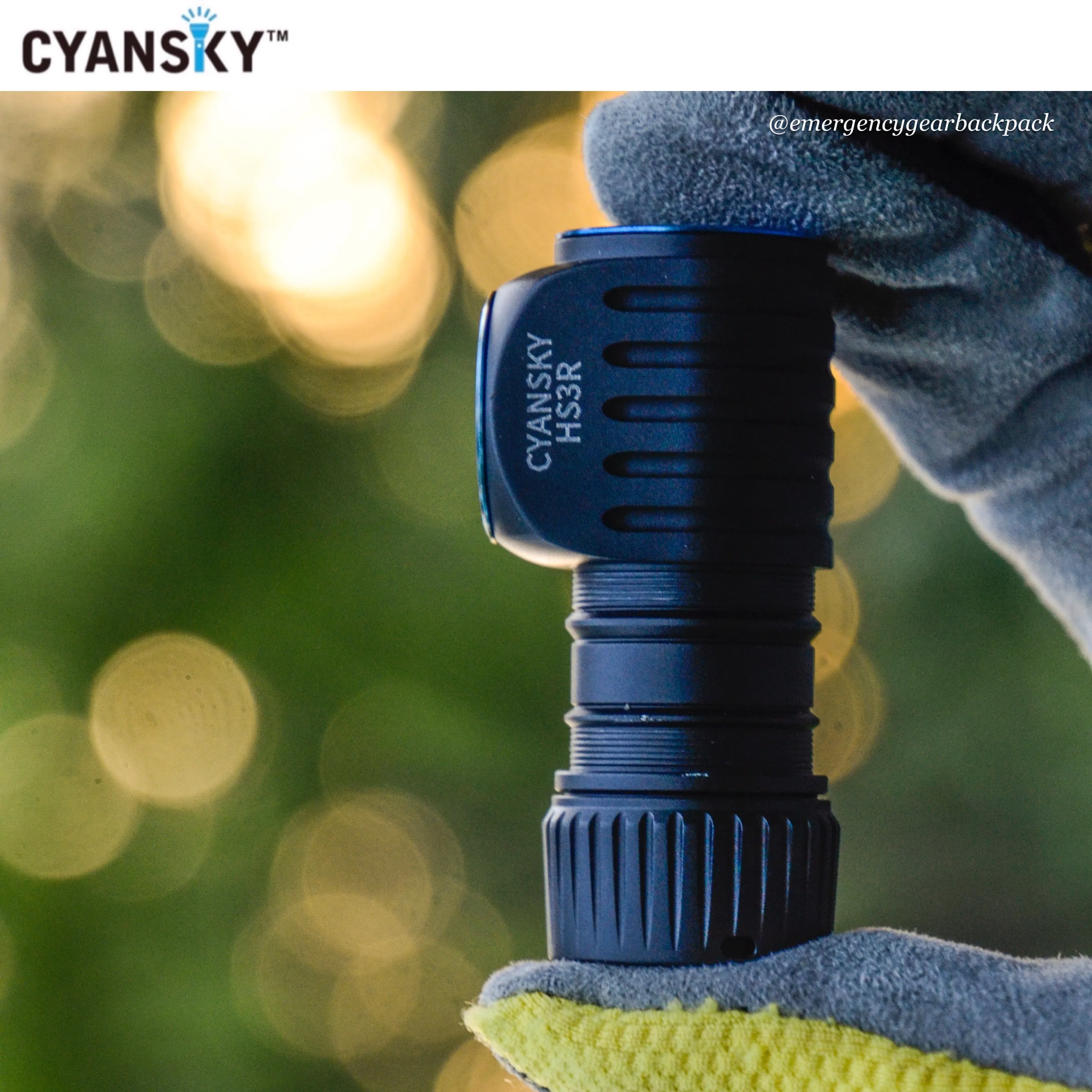 Cyansky HS3R Multifunction Headlamp 1100LMS 135M