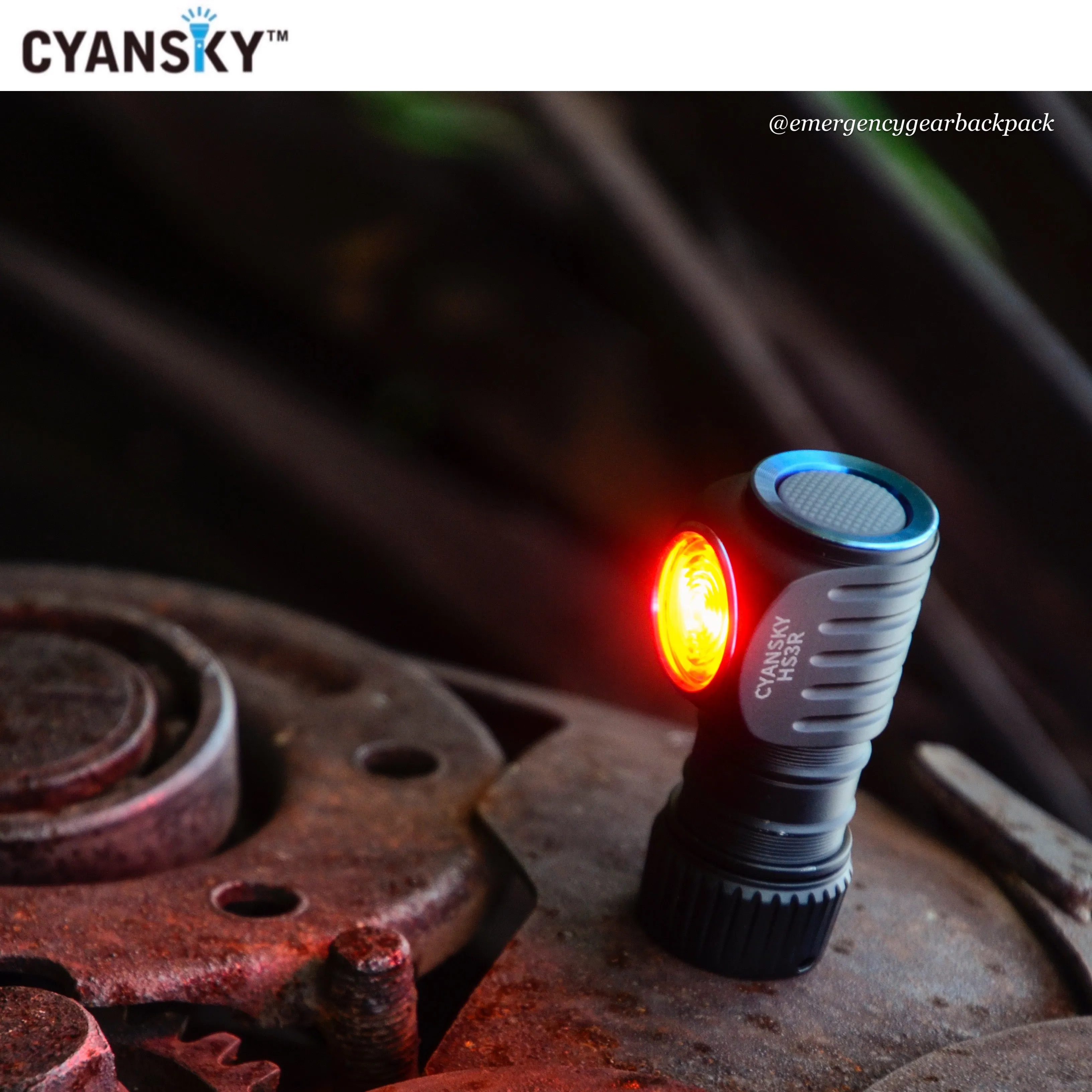 Cyansky HS3R Multifunction Headlamp 1100LMS 135M