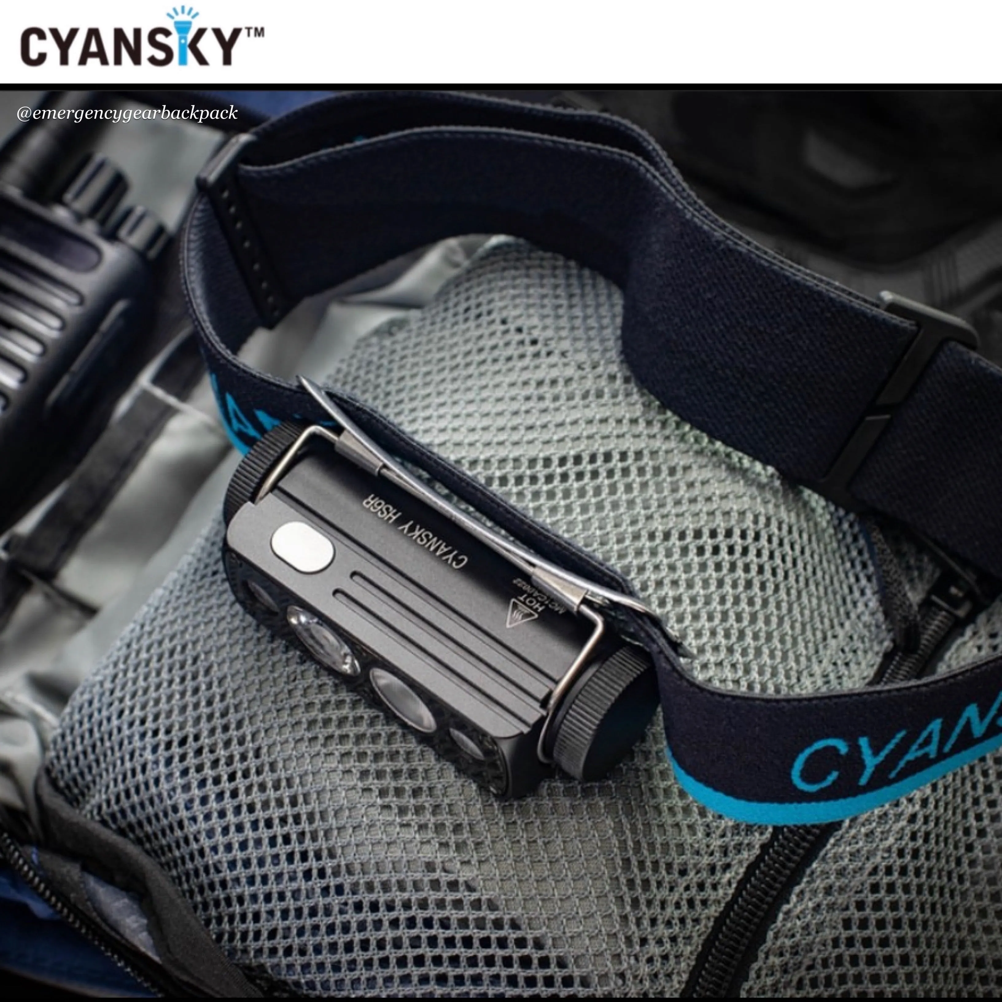 Cyansky HS6R Triple Output Headlamp 1400LMS 170M