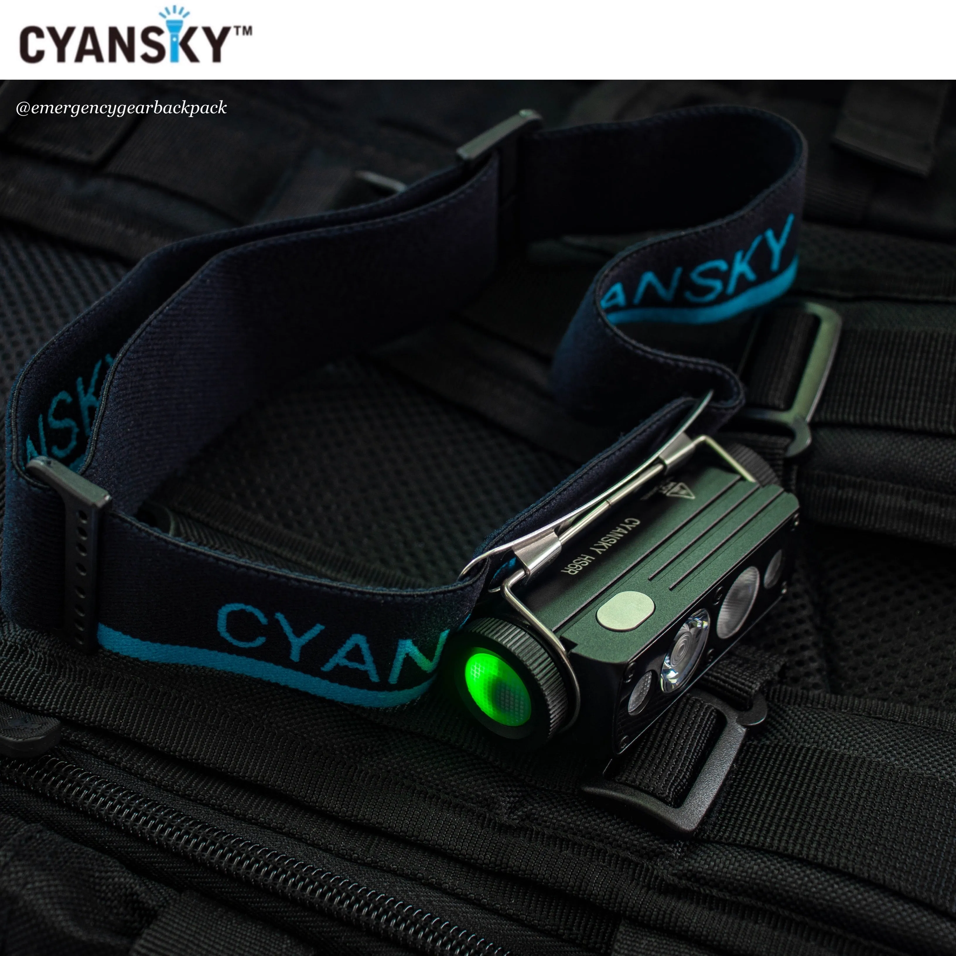Cyansky HS6R Triple Output Headlamp 1400LMS 170M