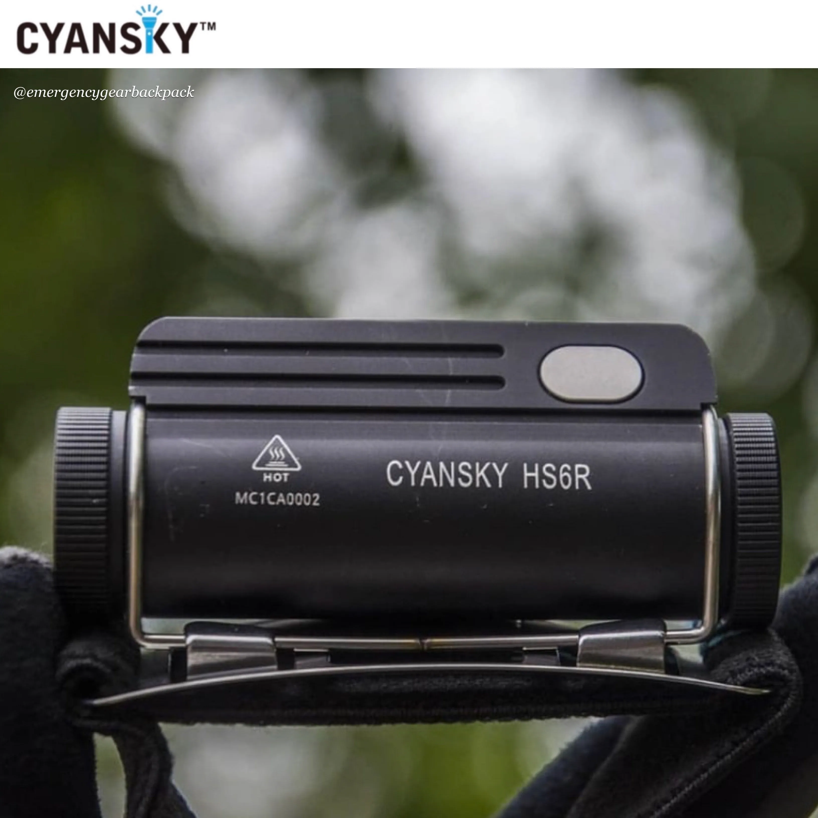 Cyansky HS6R Triple Output Headlamp 1400LMS 170M