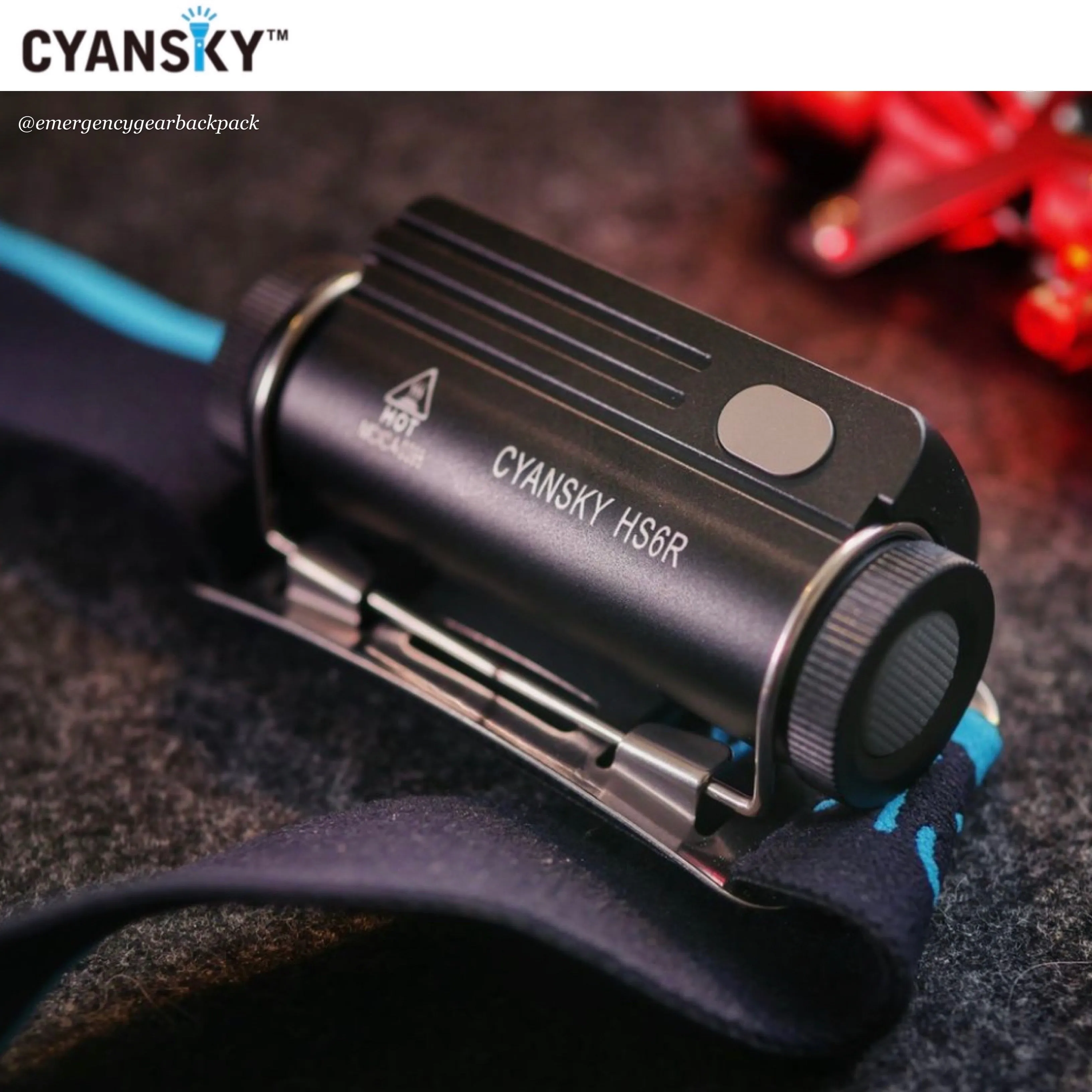 Cyansky HS6R Triple Output Headlamp 1400LMS 170M