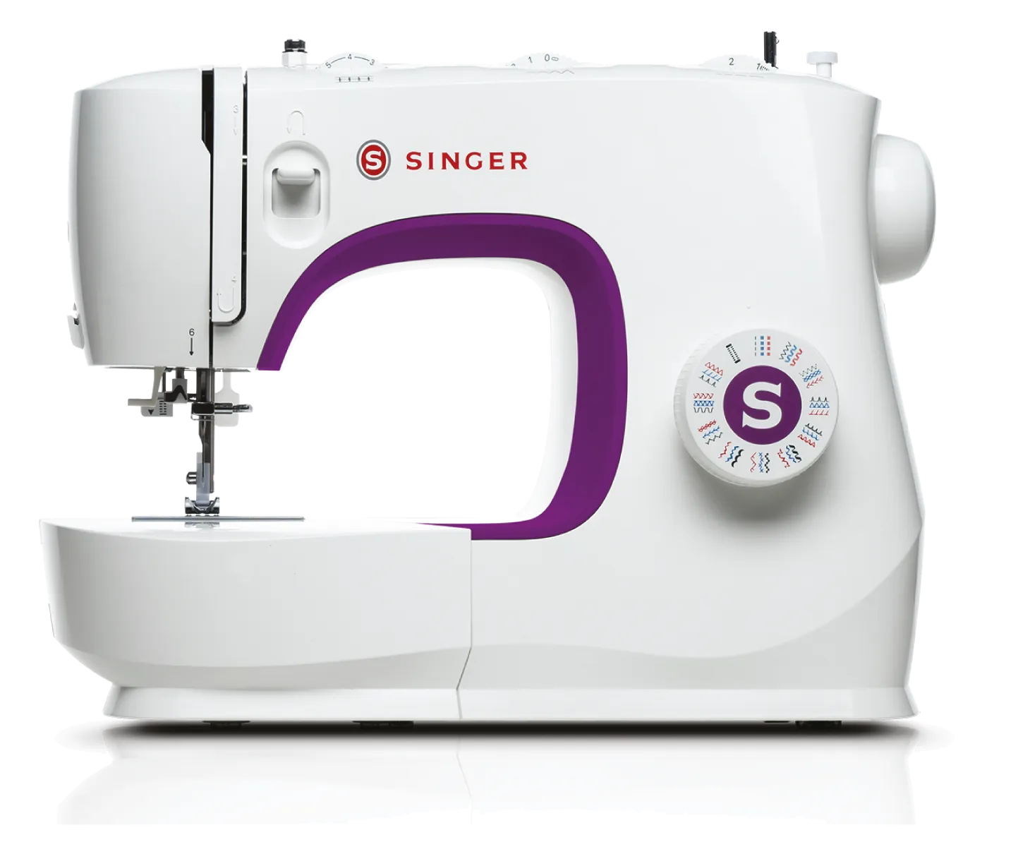 Deluxe Bundle with Singer M35 Luxury Sewing Machine Bag, 24 x thread set, LED lamp, Walking Foot for heavy fabrics * save over £100 *