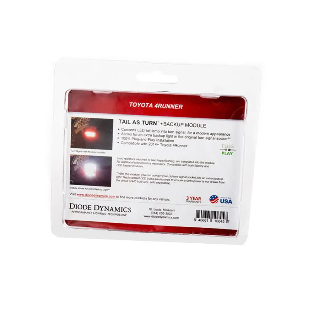 Diode Dynamics - 4Runner Tail as Turn Module   Backup Module (USDM) - Toyota 4Runner (2014-2024)