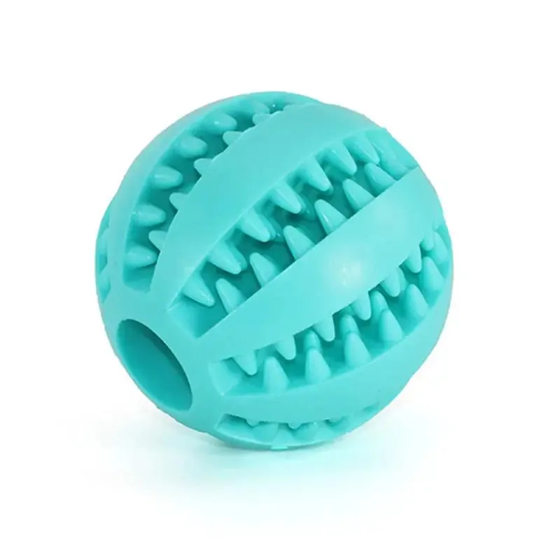 Dog Food Ball Pet Dog Toy Interactive Rubber Balls for Small Large Dogs Puppy Cat Chewing Toys Pet Tooth Cleaning