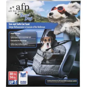 Dog Portable Car Seat - See Out Safe Air Cushion Travel Booster -