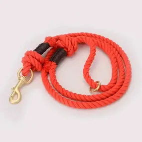 Dog Rope Leash - Ferrari Red, vibrant and stylish