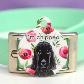 Dog Tag Personalised - Floral